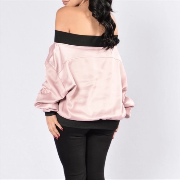 Fashion Nova Culture Shock Off The Shoulder Zip Jacket✨ - Picture 2 of 7